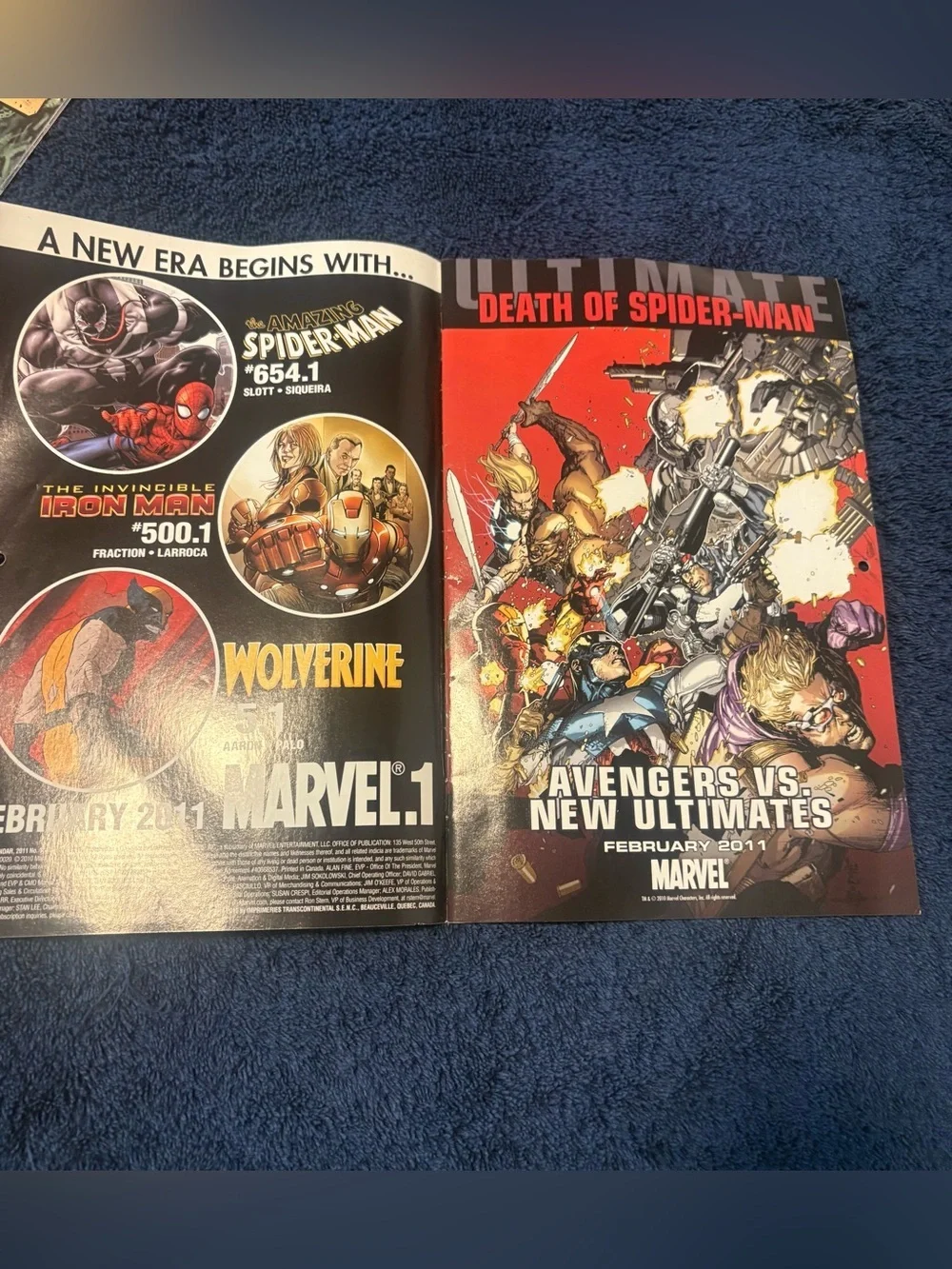Marvel Calendar with Green, Red, Yellow, Blue Characters